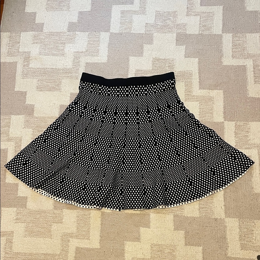 Grace Elements Black and White A-Line Skirt